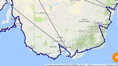 Carte: Nouvelle Galles du Sud